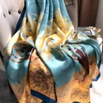 المرأة الفاخرة تصميم الحرير وشاح ، الشاطئ شال ، لينة مسلم عقال ، شال السلس ، 85x180 سنتيمتر ، الربيع