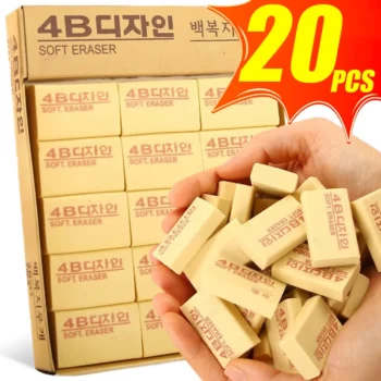 ممحاة مطاطية ناعمة للأطفال ، قلم رصاص للرسم والكتابة ، أدوات المسح ، أدوات مكتبية للطلاب ، أدوات تصحيح ، مستلزمات مدرسية ، 50 أ ، 20-1