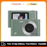 كاميرا فيديو رقمية ، كاميرا فيديو بدقة 4K ، تقريب رقمي 16 × ، اكتشاف الوجه المضاد للاهتزاز ، تأثير الجمال ، شاشة 48 ميجابكسل ، شاشة