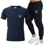 kf-S7571c46cb4bc48fe835c34c2912e6c0fu-2024-New-SikSilk-Men-s-summer-casual-suit-T-shirt-pants-two-casual-sports-suit-men