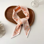 وشاح حريري صغير للنساء ، مقبض حقيبة بحزام ، شريط زهور جميل ، طراز وطني ، حقيبة متعددة الاستخدامات ، موضة اورجية ، جديدة ،