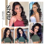 kf-Seed03ec905c0416ebfd6f006980f102eR-AISI-BEAUTY-Synthetic-Ponytail-Extensions-Long-Wavy-Drawstring-Ponytail-for-Women-clip-in-hair-extensions-Black