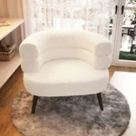 كراسي غرفة معيشة كسولة ، مقطعية بيضاء ، باديكير ، كرسي كرسي ، كراسي غرفة نوم ، كراسي مريحة ، طويلة ، أثاث شرفة ، CM50KT