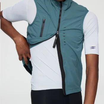 SPEXCEL All Season Classic Lightweight Windproof Vest Cycling Best Men's Wind Gilet New Stretch fabric With Two Way Zipper