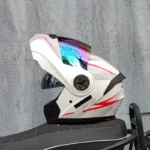 ORZ-دراجة نارية مزدوجة العدسة غطاء كامل خوذة ، وحدات ، الوجه ، ABS ، المروحية ، عالية الجودة ، موافقة نقطة