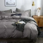 New Popular Bedding with Texture Patterns Plain Quilt Covers Pillowcases No Sheets 2/3pcs Sets Duvet Cover Set Comforter Set