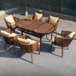 Outdoor Transactions Set Patio Sofa Tables And Chairs Dining Part Set High Quality Garden Modern Terrace Outdoor Furniture