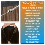 kf-S1ac12d6eb4b14d968e144f632175437fM-No-Clips-Natural-Hair-Extension-Synthatic-Artificial-Long-Straight-Hairpiece-Blonde-Black-Mixed-Color-False-Hair