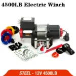 EU RU delivery electric winch 12V 4500lb remote control set heavy duty ATV trailer high strength steel electric winch