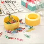 Magnetic Paper Clip Box Paper Clip Storage Cylinder Pin Box Paper Clip Holder Clips Dispenser Desk Accessories Office Supplies