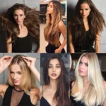 kf-S1ac12d6eb4b14d968e144f632175437fM-No-Clips-Natural-Hair-Extension-Synthatic-Artificial-Long-Straight-Hairpiece-Blonde-Black-Mixed-Color-False-Hair