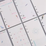 45 Sheets Business A5 A6 Loose Leaf Notebook Refill Spiral Binder Index Inside Page Monthly Weekly To Do List Paper Stationery
