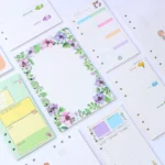40 sheet/pack A6 A5 Colorful Refills Spiral Notebook Inner Pages 6 holes Loose Leaf Diario Binder Paper Planner Filler Paper