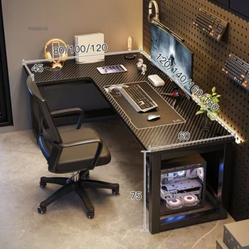 Nordic Corner Computer Desks Desktop Home Gaming Desk Double Desk Bedroom Workbench Small Apartment Study Table Office Furniture