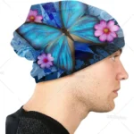 kf-S15d7c225052a4c7d8b4910a45b32009et-Pretty-Butterfly-with-Flowers-Baggy-Slouchy-Beanie-Chemo-Hat-Cancer-Headwear-Knitted-Hats-Scarf-Nightcap-for