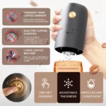 kf-S75e2796edba94e6d89b7fda49b9f23c28-Autostop-Coffee-Grinder-Charged-Professional-Stronger-Adjustable-SUS-Core-Grinding-Machine-Portable-Vacation-Travel-Cafe-Grinder