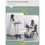 kf-S624cf68e495e42f491b20cebe995ff40s-Height-Adjustable-Computer-Desk-with-Rolling-Wheels-Small-Size-and-Stand-up-Workstation-Design-for-Home