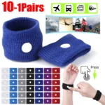 10-1Pairs Sport Safety Wristband Wrist Support Carsickness Seasick Anti Motion Sickness Safety Wrist Bands Anti Nausea Wristband