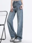 kf-Sf66b77bddafe48328737e6c136a36667P-Girls-High-Waist-Wide-Leg-Jeans-Lady-High-Street-Denim-Straight-Leg-Pants-Female-Retro-Blue