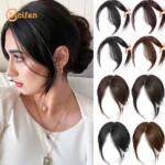 kf-S14f897faa440427cab06a818fbb56857C-MEIFAN-Synthetic-Middle-Part-Topper-Hairpiece-with-Bangs-Clip-In-Bangs-Extension-Natural-Invisible-Clourse-Hairpiece