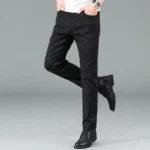 kf-S1846f458905b41b3b0010a5720fbbca28-Men-s-Pure-Black-Slim-Jeans-Elastic-Straight-Pants-Business-Fashion-Leisure-Korean-Vintage-Skinny-Small