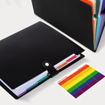 Folders Plastic A4 Folder Accordian File Multi-layer Accordion Binder Paper Organizer Document Sorting