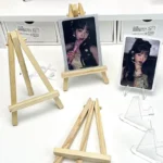 1pcs Natural Wood Mini Easel Frame Tripod Display Meeting Wedding Table Name Card Stand Display Holder Children Painting Craft