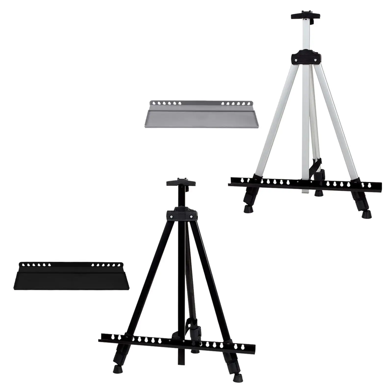  Folding Easel Sturdy Aluminum Folding for Painting Displaying Canvases