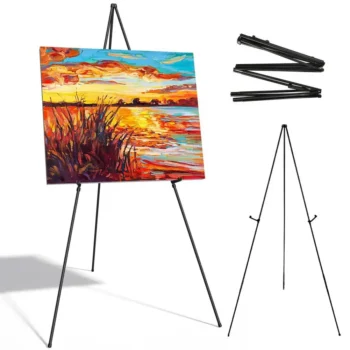 White Easel Stand for Display Wedding Sign & Poster Tripod Display Easel Stand Art Drawing Easels Painting Art Easel Holder
