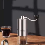 Hand Cranked Bean Grinder 304 Stainless Steel Mold Core Coffee Grinder Plastic Stainless Steel Spray Painted Coffee Grinder