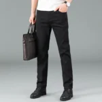 kf-Sf68ac2494326463493fa2d21aab0c907V-Men-s-pure-black-jeans-Korean-version-trendy-straight-fit-pants-men-s-comfortable-and-elastic