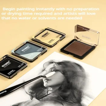 Charcoal Powder Professional Ultra Soft Artist Pastel Non Toxic and Odorless Water Soluble Blendable Finest Pigment