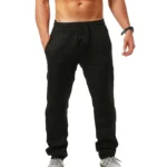 kf-S543d36109f1e4598a0dbee7ab135b701u-Men-Sports-Jogging-Sweatpants-Splicing-Casual-Pure-Color-Cotton-Linen-Straight-Trousers-Large-Size-Home-Long