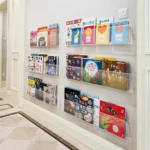 kf-S11866a88e9074839bdf97e1b9dc90cabW-Acrylic-Picture-Book-Display-Stand-Bookshelf-Children-s-Wall-Behind-The-Door-Reading-Transparent-Magazine-Storage