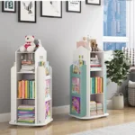 kf-S47c9cb7d990049b3a223129107b8a281h-Children-s-Bookshelf-360-Rotating-Cartoon-Books-Rack-Floor-Simple-Child-Book-Shelf-for-Home-Bookcases
