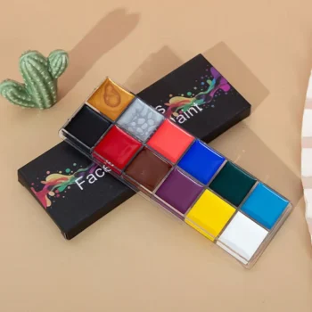 Party Cosmetic Supplies Tattoo Clown Painting Palette Body Art Painting Pigment Face Body Oil Paints Halloween Makeup Tool