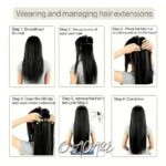 kf-S5f3db3ea1d3f4351a6a6a54aabce7c61G-32inch-Synthetic-Hair-Extensions-One-piece-5-Clips-Long-Straight-High-Temperature-Fiber-Black-Brown-Hairpiece