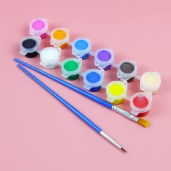 12 Colors DIY Graffiti Pigment Set Acrylic Paints With 2 Brushs For Oil Painting Paint Set