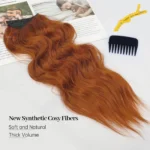 kf-S972b1ce738cf4e3d97c721344bc0a4e38-Synthetic-4-Clip-Invisible-Wire-Hair-Extensions-20Inch-Long-Wavy-Natural-Blonde-Black-One-Piece-False