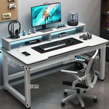 Creative Convenient Computer Desk for Office Easy To Clean Household Gaming Desks Small Carbon Fiber Design Desk for Living Room