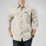 kf-S956ae58cad3d44d181e009c4dddba1aaj-100-Cotton-Men-s-Shirt-Solid-Color-Multi-Pocket-High-Quality-Cargo-Shirts-Fashion-Outdoor-Casual