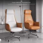 Computer chair, home electronic sports chair, comfortable and durable leather office chair, rotating lift chair