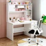 Modern Home Computer Desks Wooden Storage Table Desktop Office Furniture Bedroom Gaming Desk Student Learning Writing Desk Rack