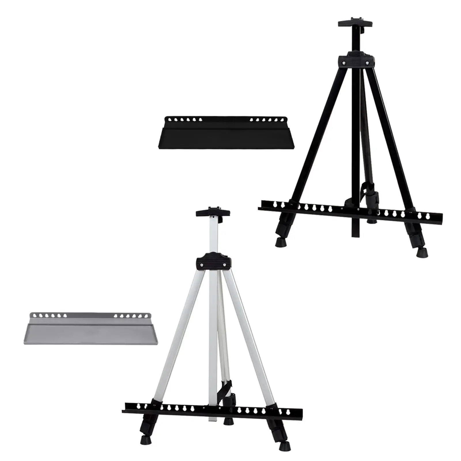  Folding Easel Sturdy Aluminum Folding for Painting Displaying Canvases