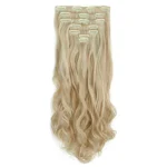 kf-S31765570658243248128aa4d065b8cc4V-Curly-Synthetic-Blonde-Clip-in-Hair-Extensions-Full-Head-Hair-Pieces-for-Women-Postiche-Fake-Natural