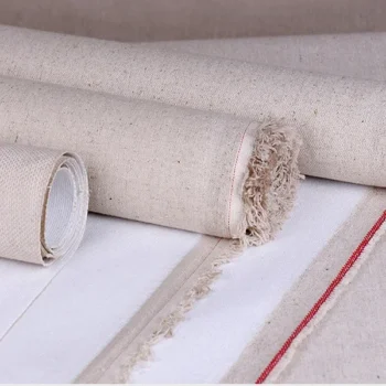 Ginflash 1m Linen Blend Primed Blank Canvas Layer Oil Painting Canvas acrylic painting One Roll ,28/48cm Width