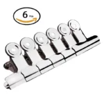 6Pcs Round Clips Clamps Circle Iron Spring Clip Stainless Steel Paper Office, Cultural And Educational