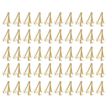 50Pcs Kids Mini Wooden Easel Art Painting Card Stand Display Holder Drawing For School Student Artist Supplies 16X9cm