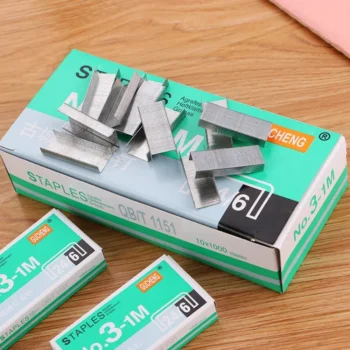 1000 Pieces Boxed High Quality No. 12 Staple Standard Model Office Binding Stitching Needle 24/6 Stapler Dedicated stapler pin