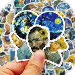 kf-S93bfc11680e4498dbae50666beac7f91I-100Pcs-Van-Gogh-Cute-Stickers-Pack-Aesthetic-Stationery-Supplies-Lot-Korean-Paper-Kawaii-Office-Teacher-School